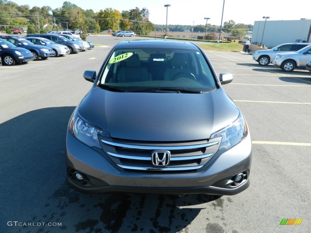 2012 CR-V EX - Polished Metal Metallic / Gray photo #8
