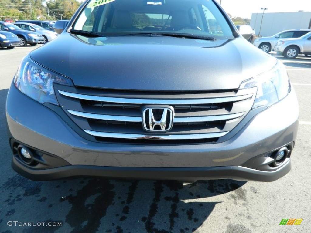 2012 CR-V EX - Polished Metal Metallic / Gray photo #9