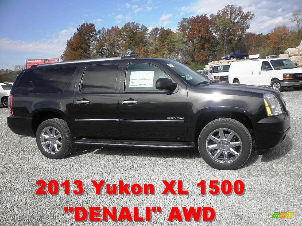 2013 Yukon XL Denali AWD - Carbon Black Metallic / Ebony photo #1