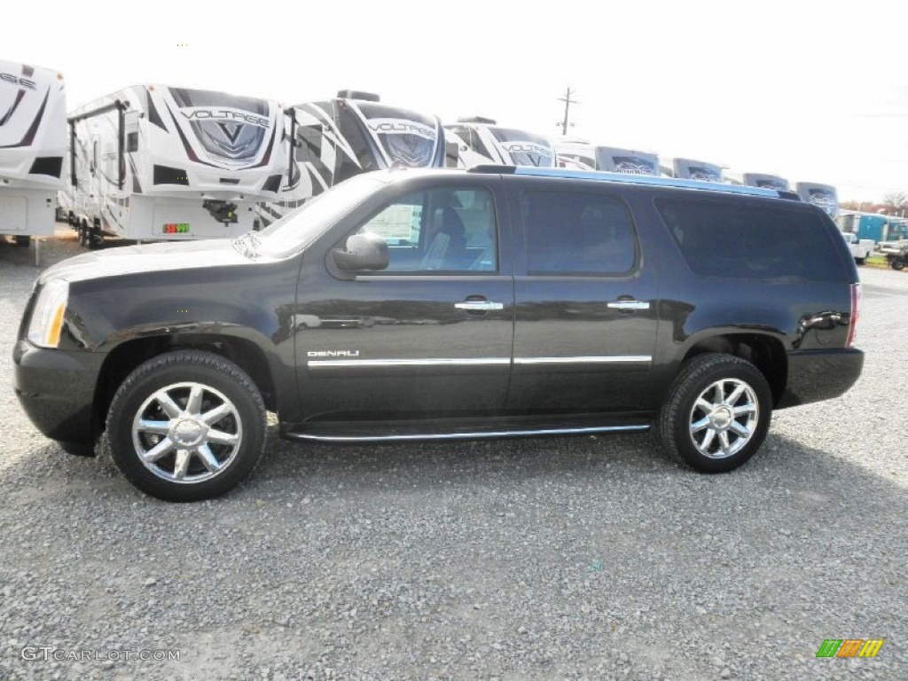 2013 Yukon XL Denali AWD - Carbon Black Metallic / Ebony photo #4