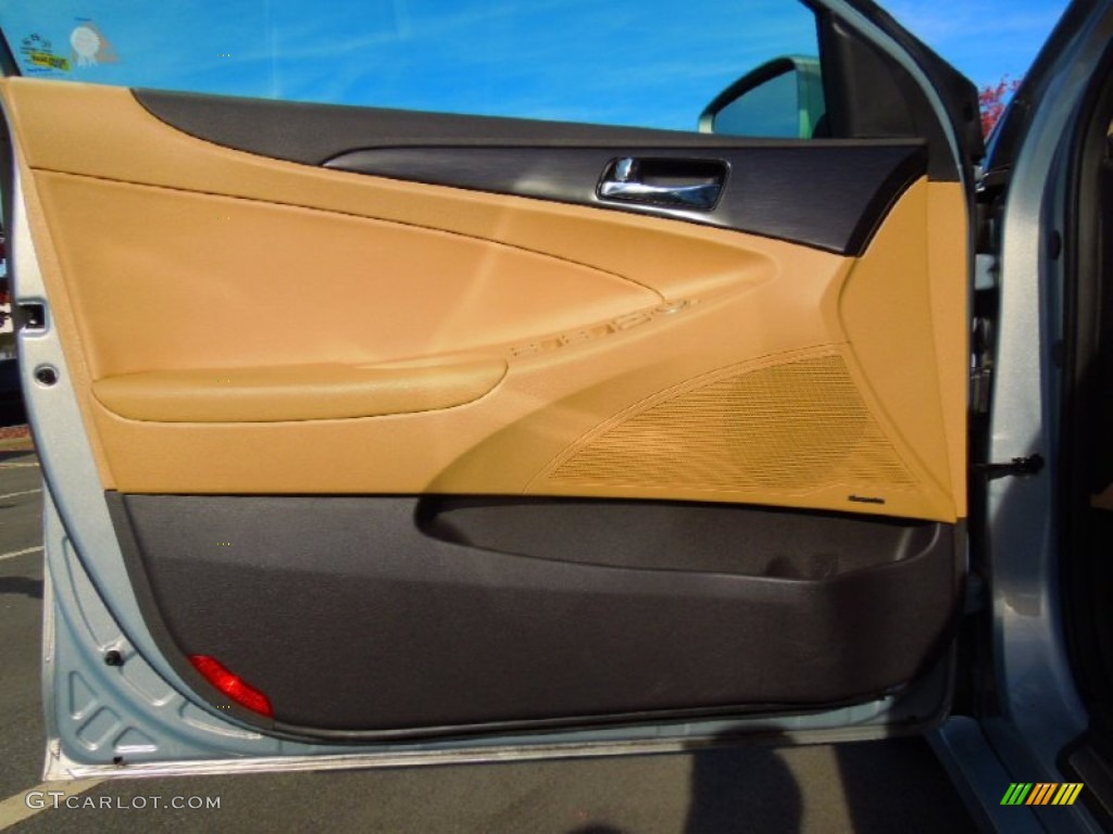 2011 Hyundai Sonata Limited Camel Door Panel Photo #72640517