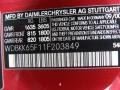  2001 SLK 320 Roadster Firemist Metallic Color Code 548