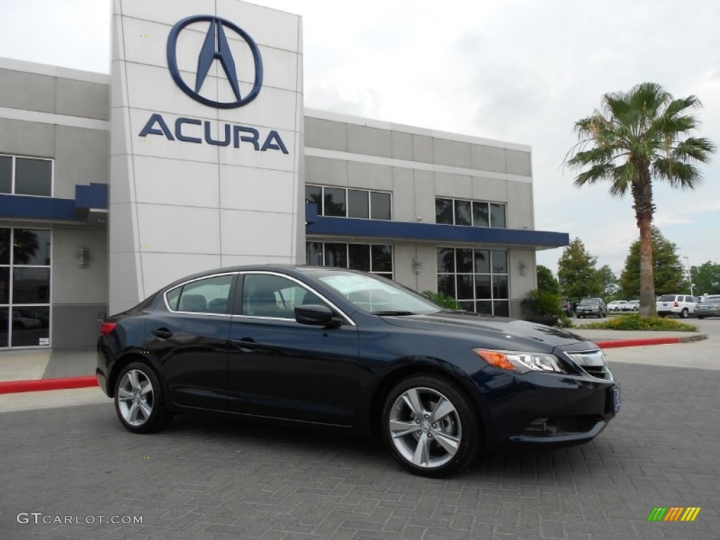 2013 ILX 2.0L - Fathom Blue Pearl / Ebony photo #1