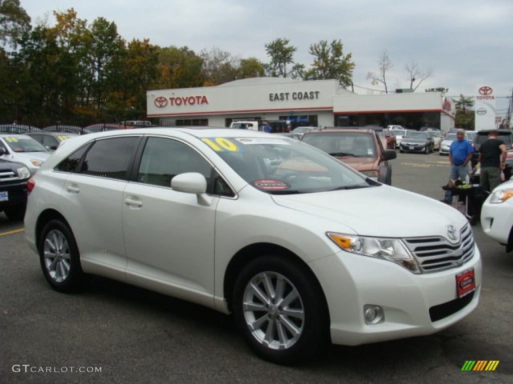 2010 Venza I4 - Blizzard White Pearl / Ivory photo #1