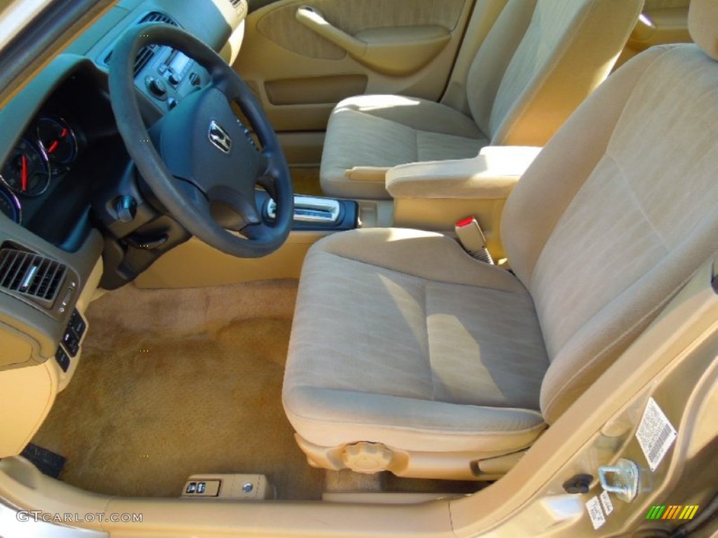 Ivory Beige Interior 2004 Honda Civic EX Sedan Photo #72641819