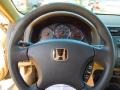 2004 Honda Civic Ivory Beige Interior Steering Wheel Photo