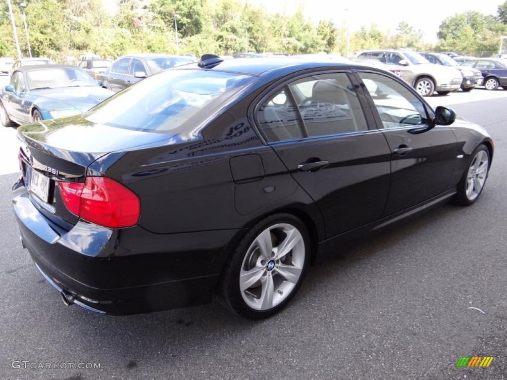 2009 3 Series 335i Sedan - Jet Black / Black photo #6