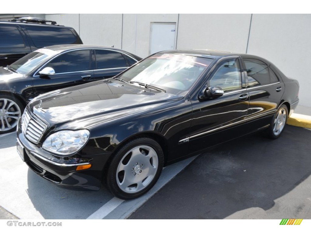 Almandine Black Metallic 2005 Mercedes-Benz S 600 Sedan Exterior Photo #72645440
