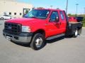 2006 Red Clearcoat Ford F350 Super Duty XL SuperCab 4x4 Flatbed #72597996