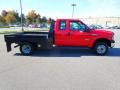 2006 Red Clearcoat Ford F350 Super Duty XL SuperCab 4x4 Flatbed  photo #6