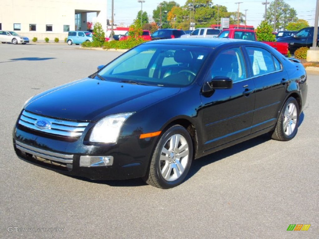 2008 Fusion SEL V6 - Black Ebony / Charcoal Black photo #1
