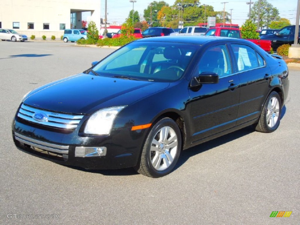 2008 Fusion SEL V6 - Black Ebony / Charcoal Black photo #1