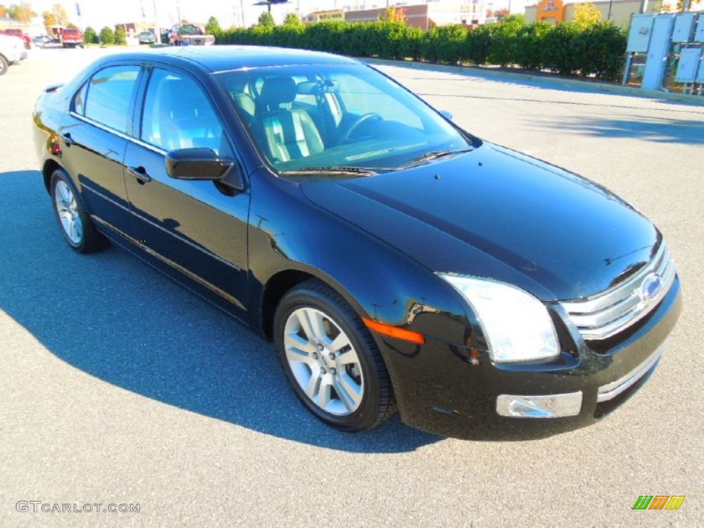 2008 Fusion SEL V6 - Black Ebony / Charcoal Black photo #2