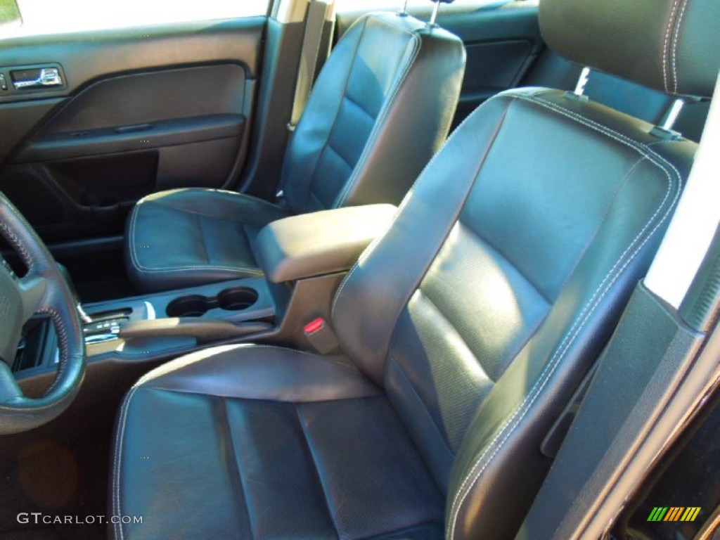 2008 Fusion SEL V6 - Black Ebony / Charcoal Black photo #9