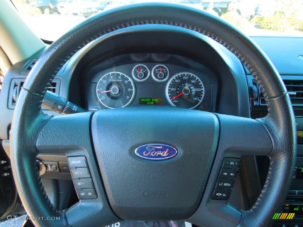 2008 Fusion SEL V6 - Black Ebony / Charcoal Black photo #17