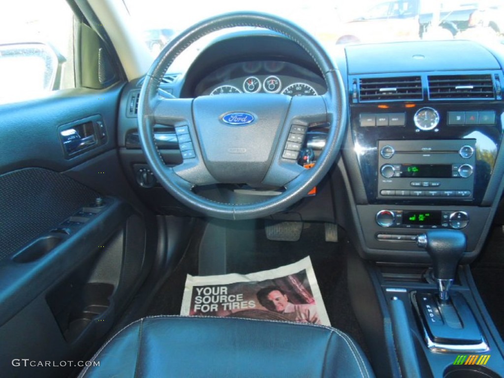 2008 Fusion SEL V6 - Black Ebony / Charcoal Black photo #21