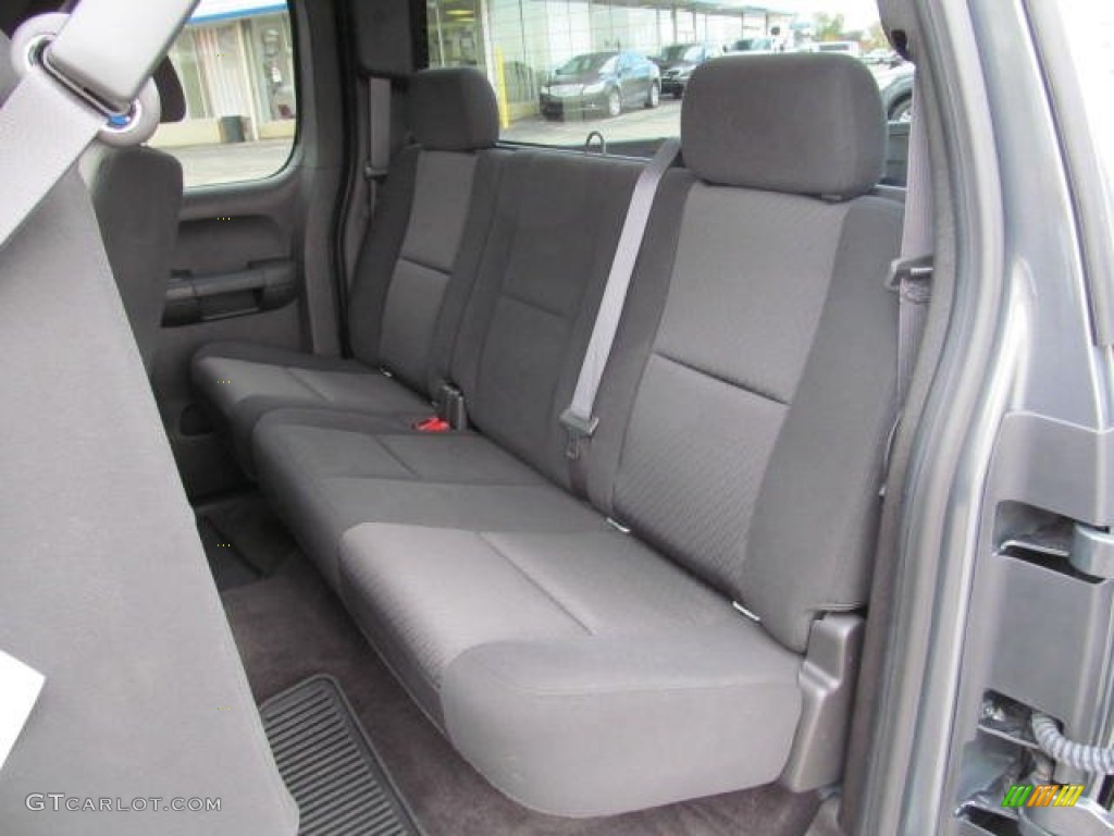 Ebony Interior 2011 Chevrolet Silverado 1500 LT Extended Cab 4x4 Photo #72648344