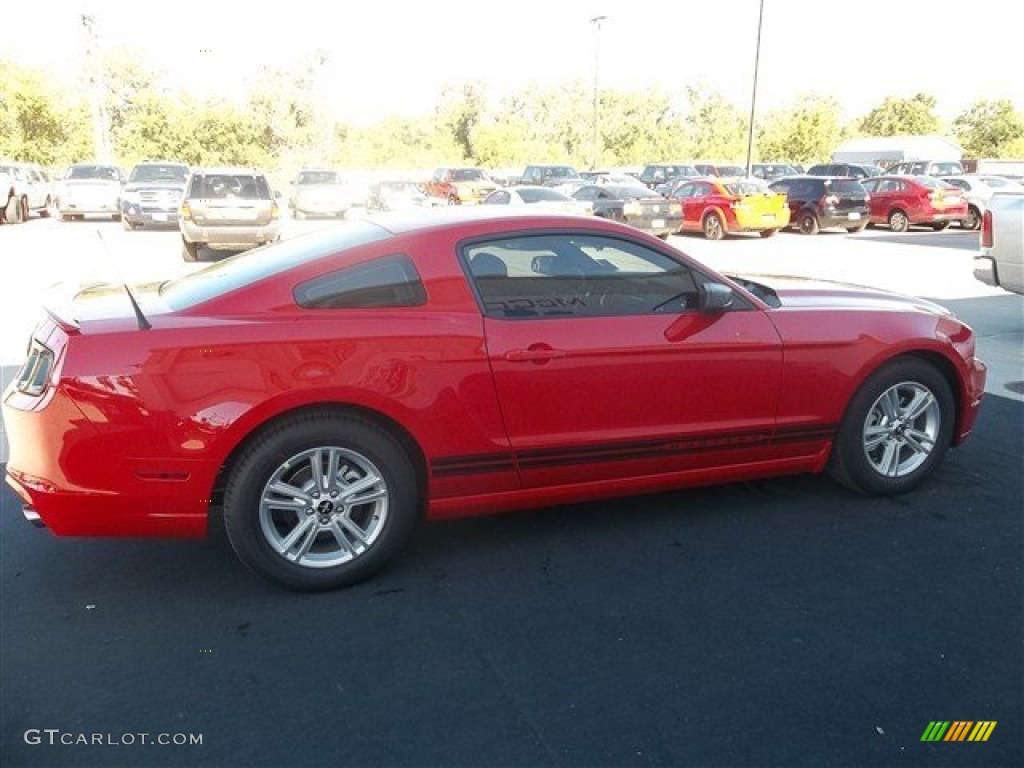2013 Mustang V6 Coupe - Race Red / Charcoal Black photo #9