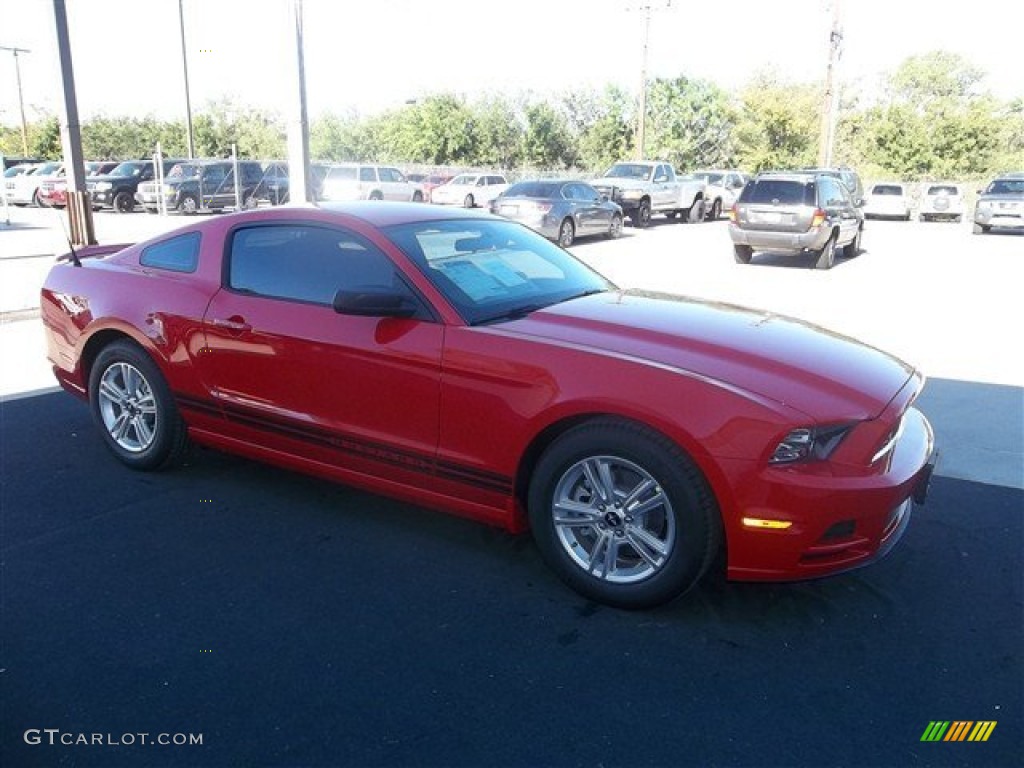 2013 Mustang V6 Coupe - Race Red / Charcoal Black photo #10