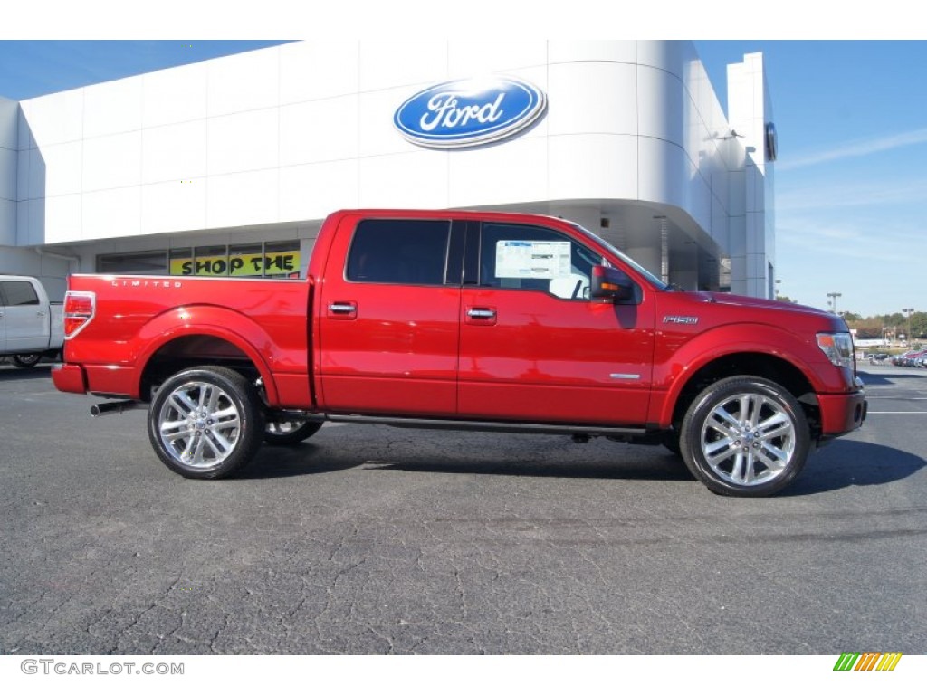 Ruby Red Metallic 2013 Ford F150 Limited SuperCrew 4x4 Exterior Photo #72650735