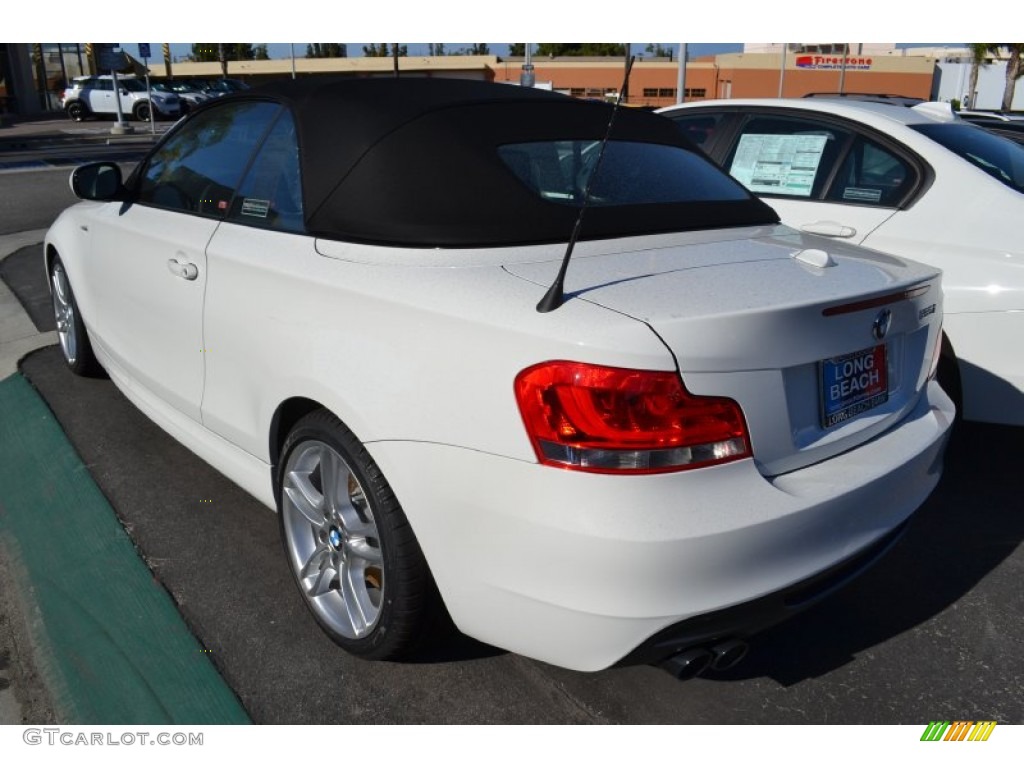 2013 1 Series 135i Convertible - Alpine White / Black photo #5