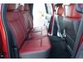 Limited Unique Red Leather Rear Seat Photo for 2013 Ford F150 #72650879