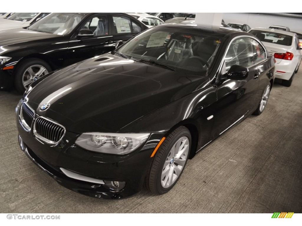 2013 3 Series 328i Coupe - Jet Black / Black photo #9