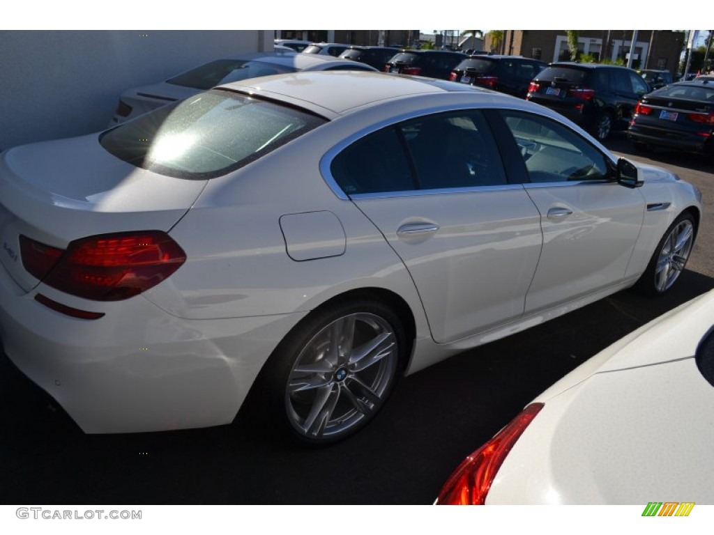 2013 6 Series 640i Gran Coupe - Alpine White / Black photo #3