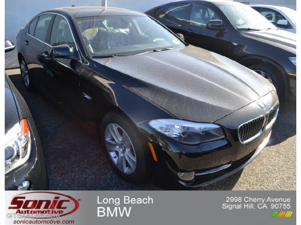2013 5 Series 528i Sedan - Jet Black / Black photo #1
