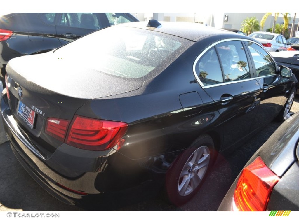 2013 5 Series 528i Sedan - Jet Black / Black photo #3
