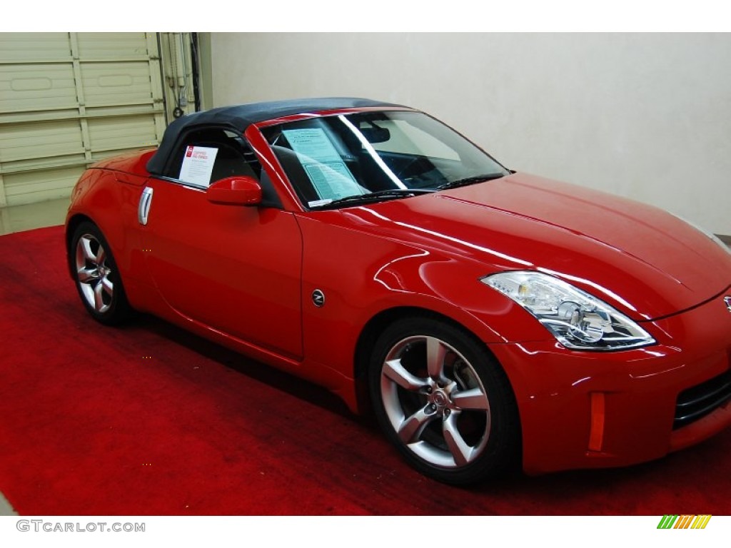 2006 350Z Touring Roadster - Redline / Charcoal Leather photo #1
