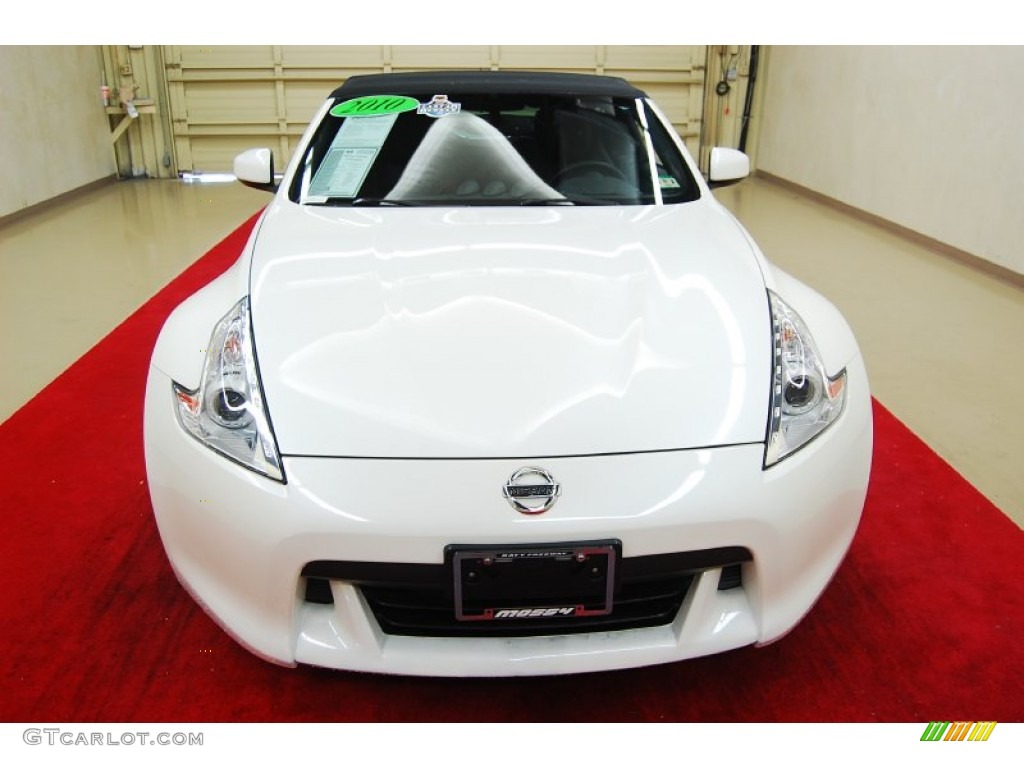 2010 370Z Touring Roadster - Pearl White / Black Leather photo #2