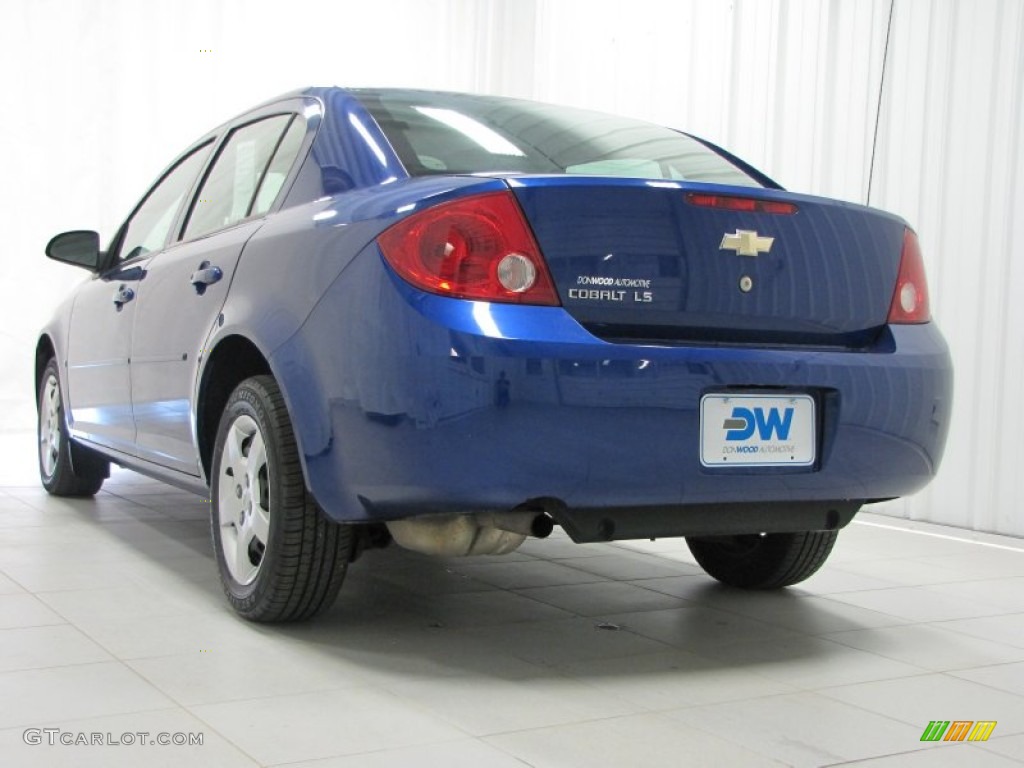 2007 Cobalt LS Sedan - Laser Blue Metallic / Gray photo #2