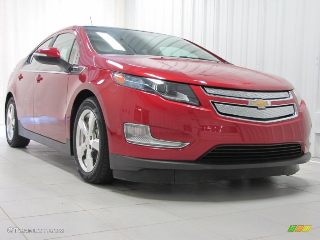 Crystal Red Tintcoat 2012 Chevrolet Volt Hatchback Exterior Photo #72653828