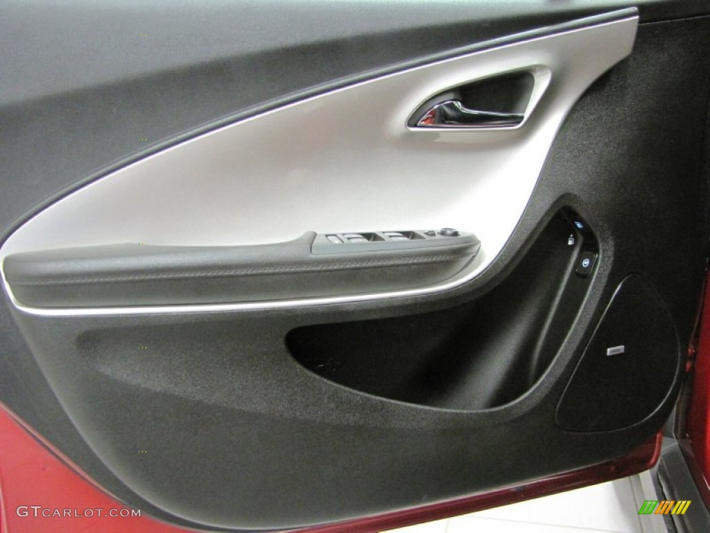2012 Chevrolet Volt Hatchback Jet Black/Dark Accents Door Panel Photo #72653891