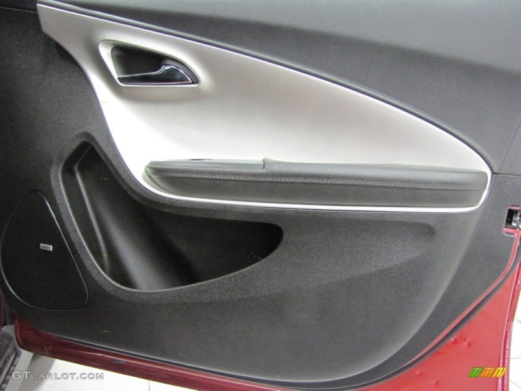 2012 Chevrolet Volt Hatchback Jet Black/Dark Accents Door Panel Photo #72653915