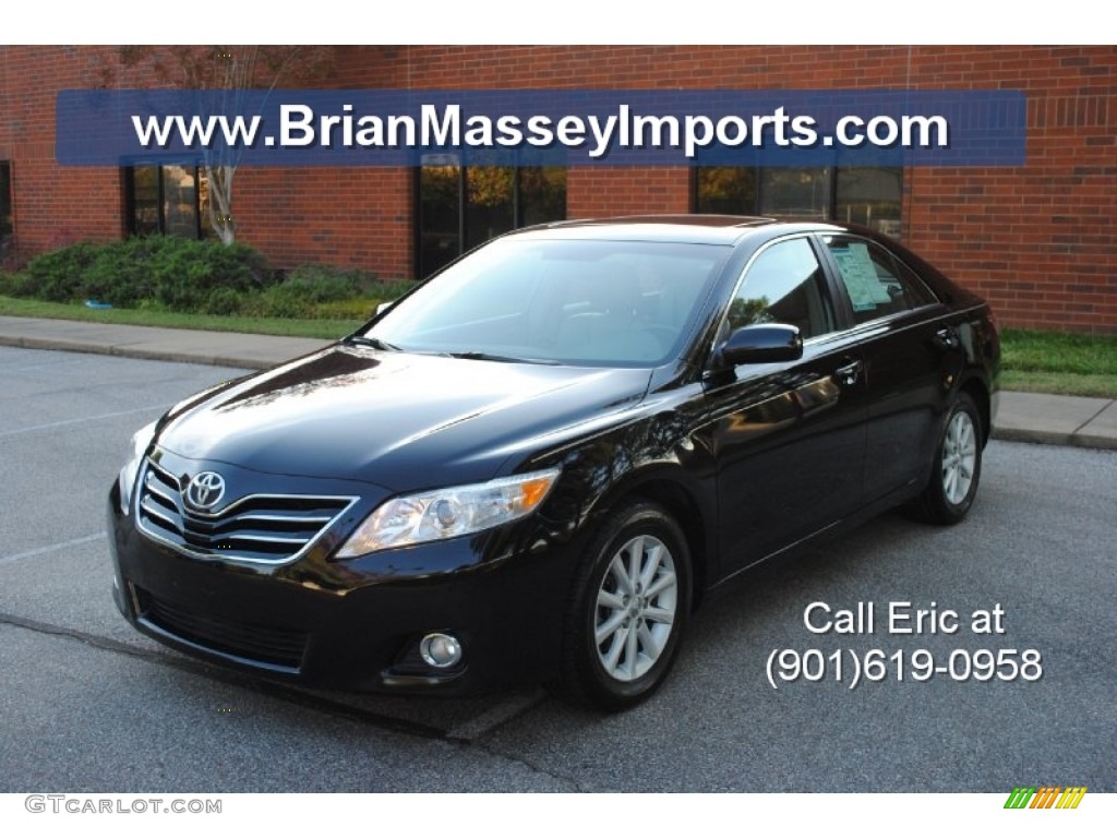 2010 Camry XLE V6 - Black / Ash Gray photo #1