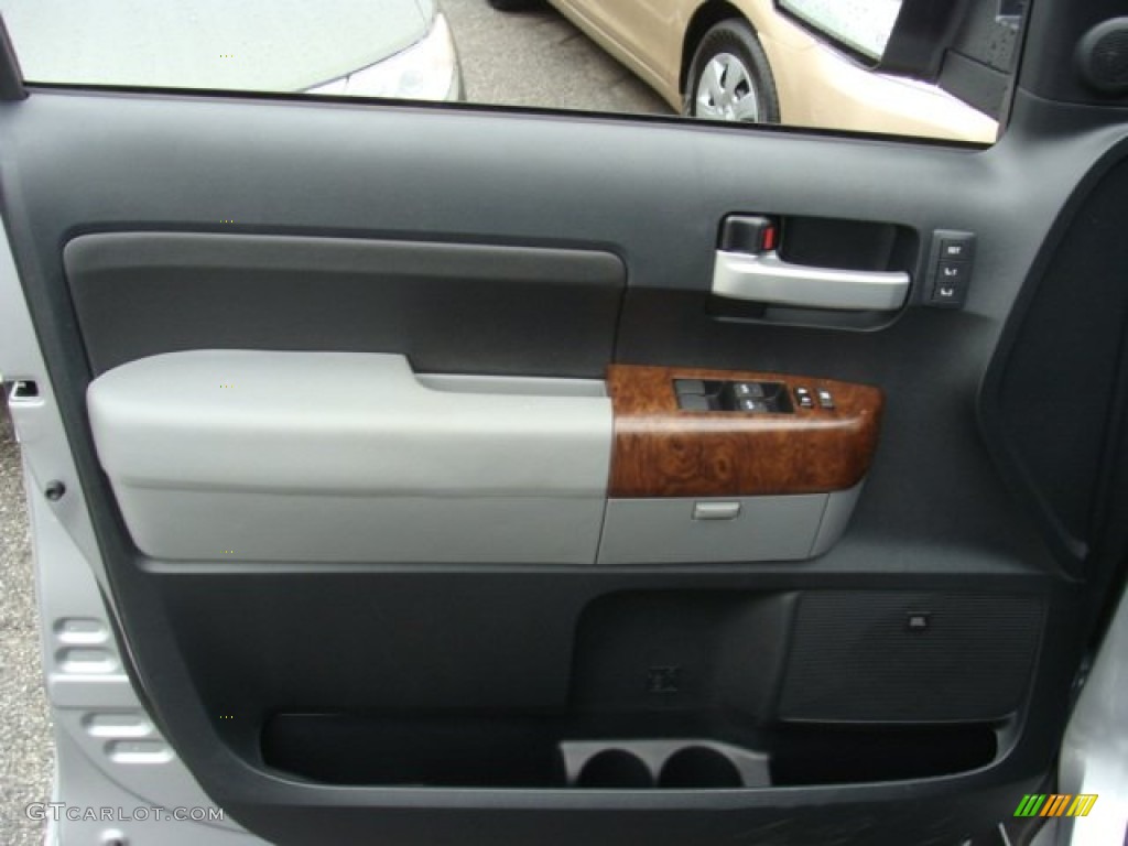 2012 Toyota Tundra Platinum CrewMax 4x4 Graphite Door Panel Photo #72657653
