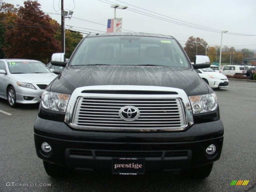 2012 Tundra Limited Double Cab 4x4 - Black / Sand Beige photo #2