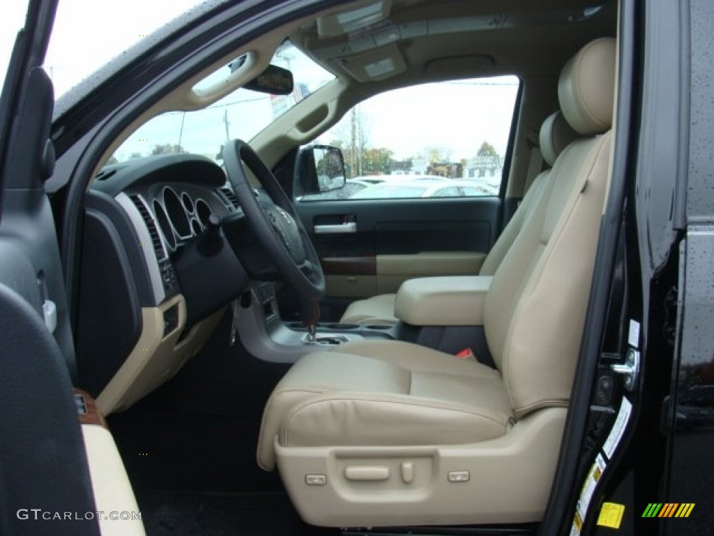 Sand Beige Interior 2012 Toyota Tundra Limited Double Cab 4x4 Photo #72657967