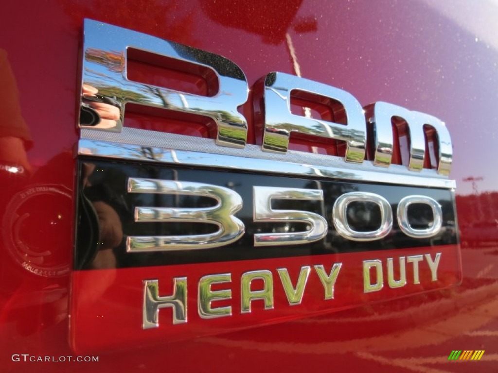 2012 Ram 3500 HD Big Horn Crew Cab 4x4 Dually - Flame Red / Dark Slate/Medium Graystone photo #6