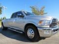 2012 Bright Silver Metallic Dodge Ram 3500 HD Laramie Crew Cab 4x4 Dually  photo #4