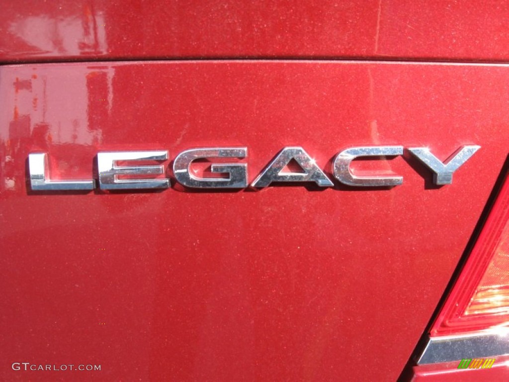 2009 Legacy 2.5i Sedan - Ruby Red Pearl / Off Black photo #29