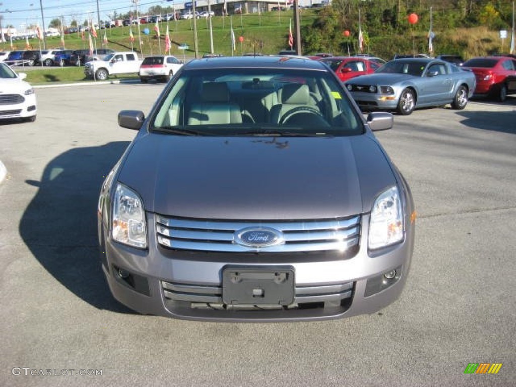 2007 Fusion SE V6 - Tungsten Grey Metallic / Light Stone photo #3