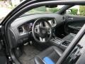 2011 Dodge Charger Black/Mopar Blue Interior Prime Interior Photo