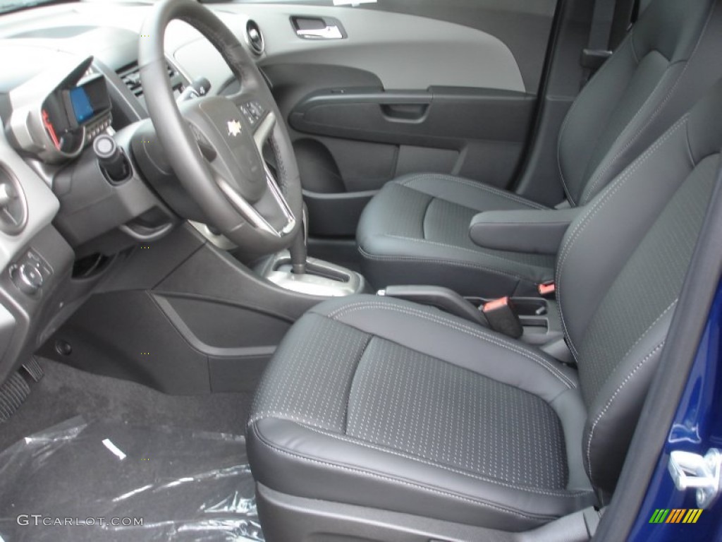 Jet Black/Dark Titanium Interior 2013 Chevrolet Sonic LTZ Sedan Photo #72659239
