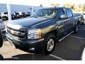 2011 Steel Green Metallic Chevrolet Silverado 1500 LTZ Crew Cab 4x4  photo #4