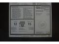  2002 Escalade AWD Window Sticker