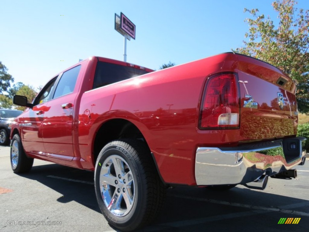 2012 Ram 1500 SLT Crew Cab 4x4 - Flame Red / Dark Slate Gray/Medium Graystone photo #2