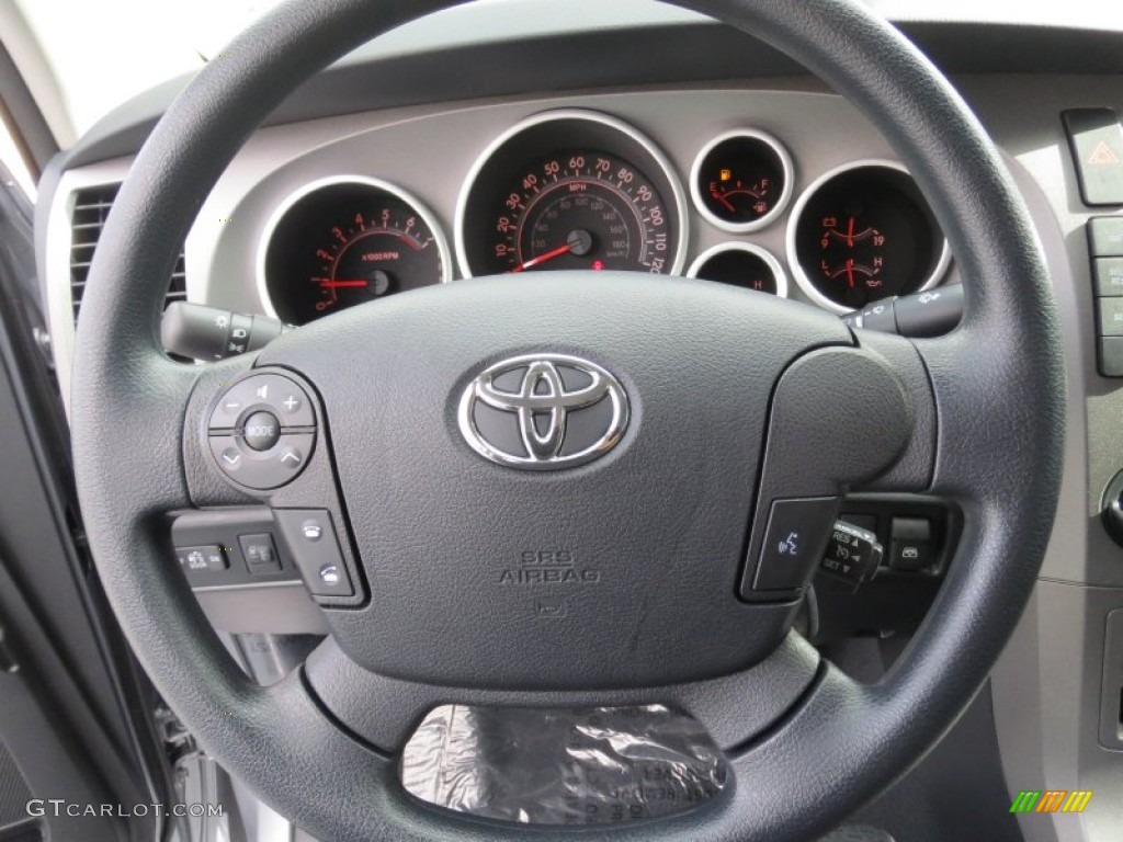 2013 Toyota Tundra TSS CrewMax Black Steering Wheel Photo #72663354